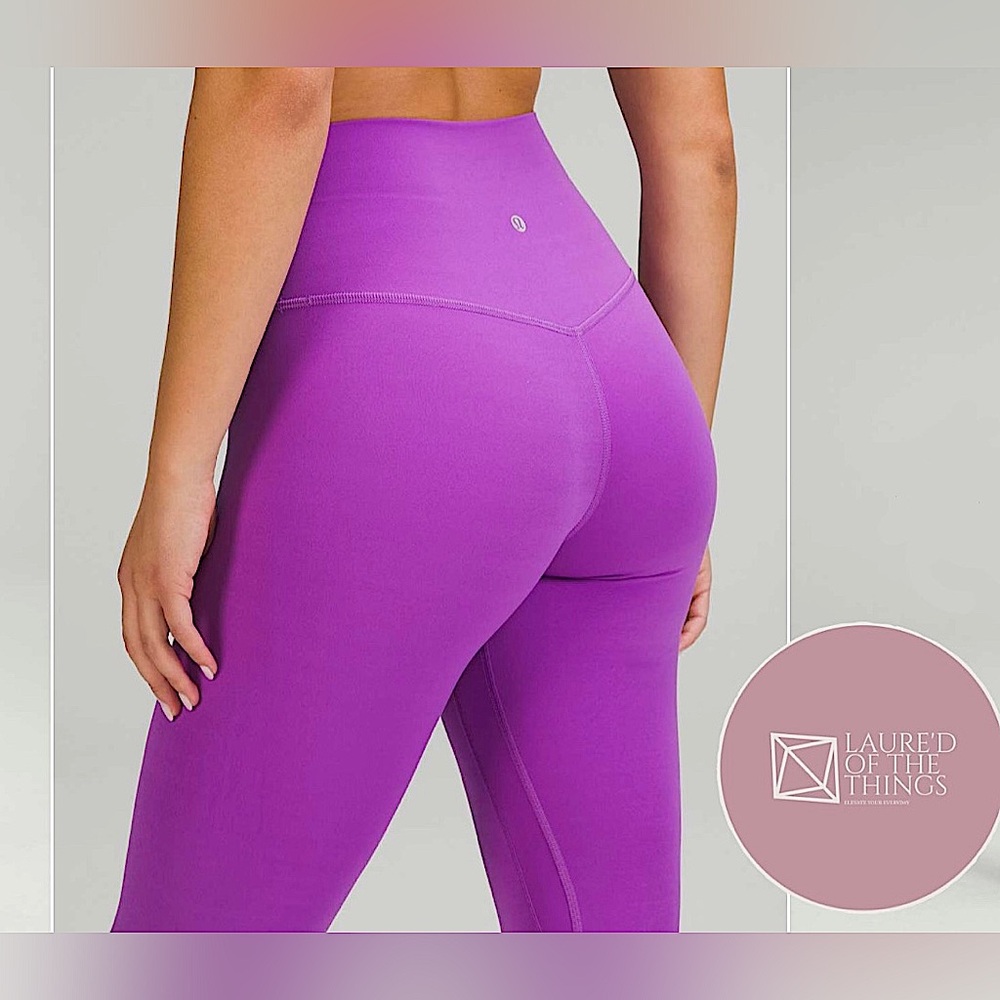 LIKE NEW Size 6 Lululemon Align High-Waisted Leggings 25”  - MOONLIT Magenta